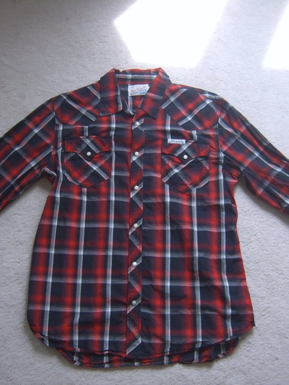 Lightly Used True Religion Men Button Down Long-Sleeves Shirt XXL